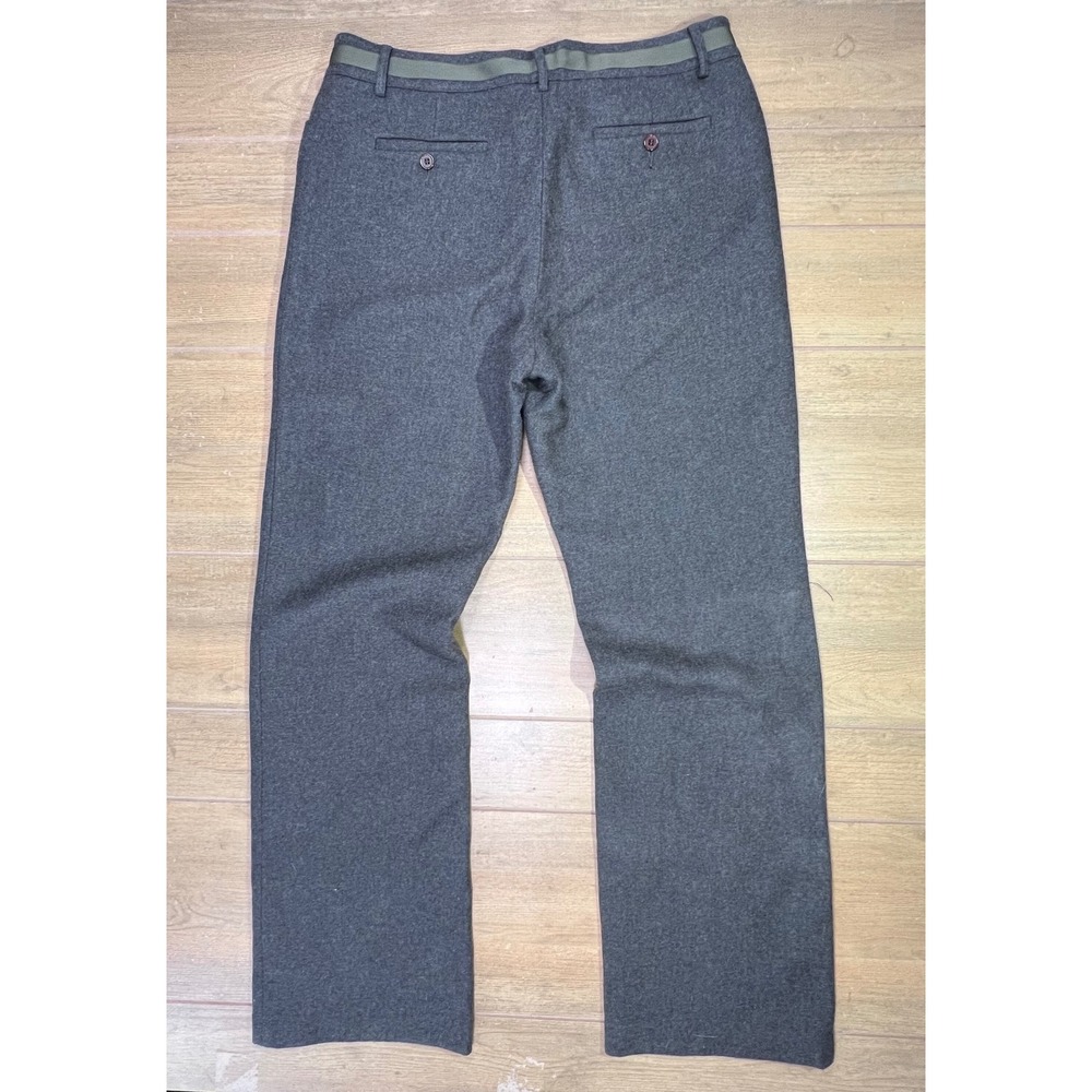 Spanner Womens Charcoal Grey Wool Blend Lined Straight Leg Dress Pants Size 12